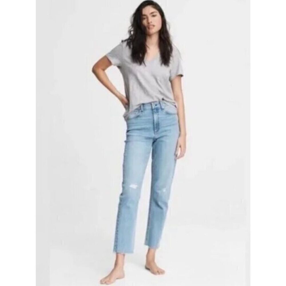 Rag & Bone Nina High Rise Ankle Cigarette Jean Starway Wash Womens 29